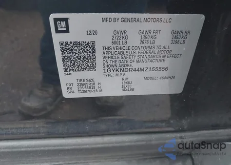 2021 Cadillac Xt5 Awd Premium Luxury from USA, damaged, VIN 1GYKNDR44MZ155556